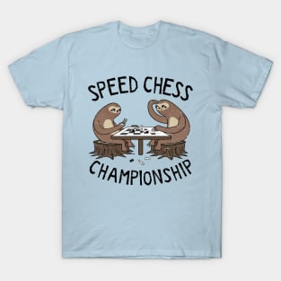 Sloth Speed Chess Championship T-Shirt